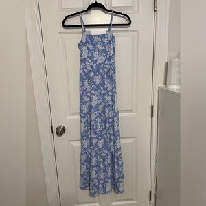 Womens blue floral dress size xs